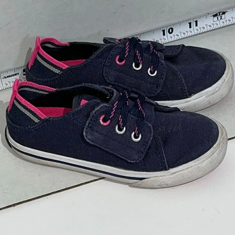 Sperry Kids' Navy‎ Blue Hy-Port Jr Top Sider Lace Canvas Sneaker Shoes Size 8M